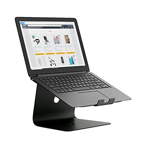 Slabo notebookhouder laptopstandaard voor Mac Book | MacBook Air | MacBook Pro | alle notebooks | Laptops"Aluminium" - ZWART