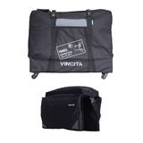 Vincita B132td 20´´ Folding 4 Wheels Fiets Transporttas Zwart