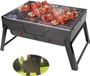 Merkloos / Sans marque Famanu Camping Grill - Draagbare houtskoolgrill met opklapbare poten