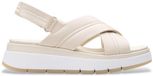 Clarks Tuscan Cross Plateau Sandalen Dames Beige Leer