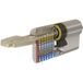 Tesa Assa Abloy - Cylindre De Sûreté Tesa T60 Débrayable - Nickelé - 40 X 40 - Varié - 5 Clés - T65d4040n