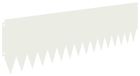 Bordure de pelouse 20 pcs 103 x 30 cm Acier Blanc