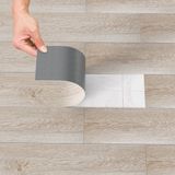 Merkloos / Sans marque HITGROW SP. Z O.O. PVC laminaat zelfklevend set (21 Stuks, 3m²) Waterdicht & Anti - Ritsel voor Keuken, Woonkamer en Balkon, Wit Eiken