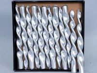 Euronatale Kaars vlam 26 cm, zilver gemetalliseerd, zoals foto, uniek