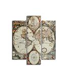 Homemania Wandafbeelding, 3-delig, voor woonkamer, slaapkamer, meerkleurig, 57 x 0,3 x 60 cm, HM203MDF11, MDF