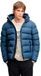 Superdry Sportieve Capuchon Pufferjas Heren Gewatteerde Jas Blauw M