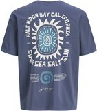 Jack & Jones Heren Surf Backprint T-Shirt JORSURF Donkerblauw - Maat S