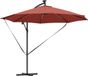 vidaXL Stokparasol Terracotta Polyester en Aluminium 294 x 294 x 248 cm