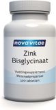 Nova Vitae Zinkbisglycinaat 25 mg 100 tabletten