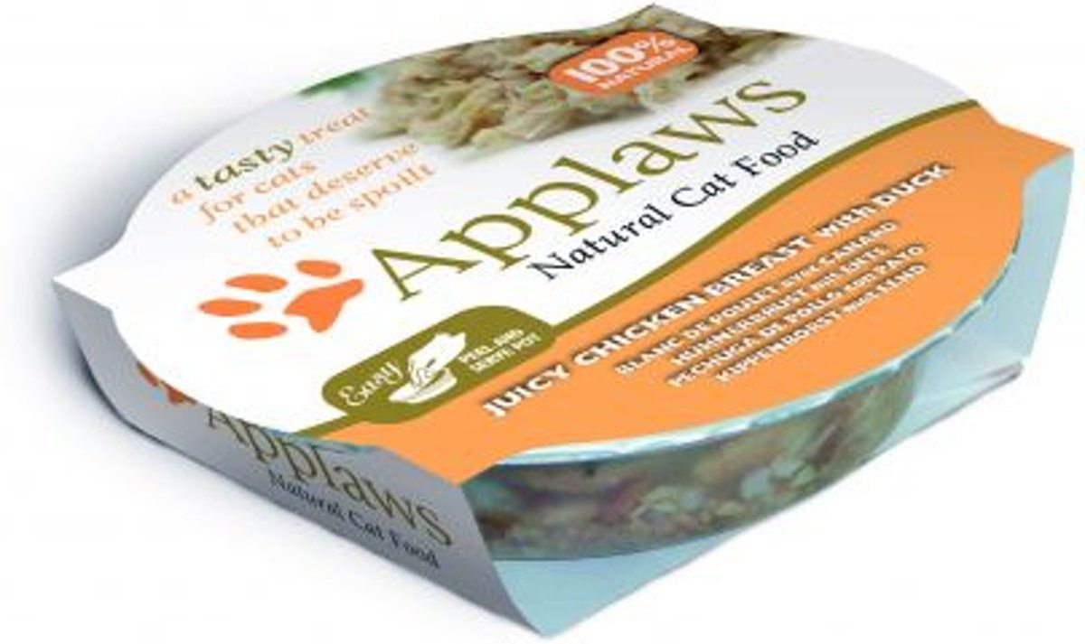 Applaws cat pots chicken / duck kattenvoer 60 gr