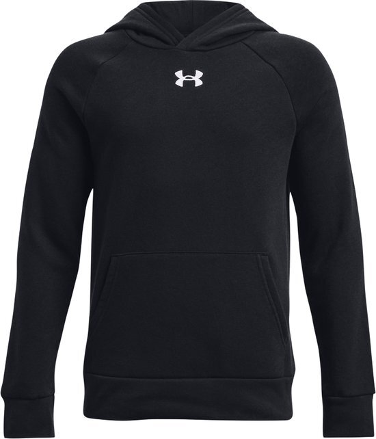 Under Armour UA Rival Fleece Hoodie Jongens Sporttrui - Zwart - Maat YXS