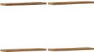 vidaXL Wandschappen 4 st 40x10x1,5 cm bewerkt hout artisanaal eiken