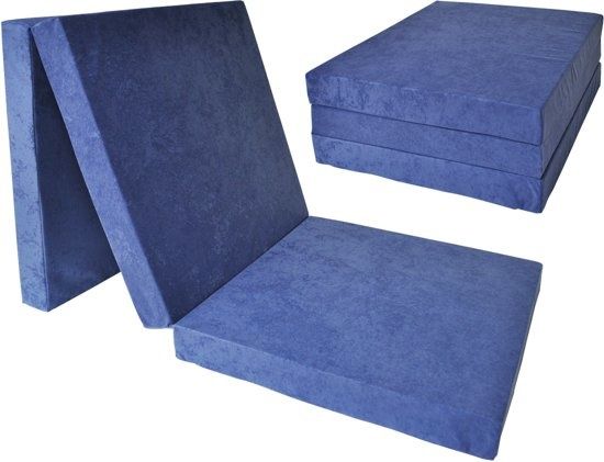 Viking Choice Logeermatras - navy blauw - camping matras - reismatras - opvouwbaar matras - 195 x 80 x 10