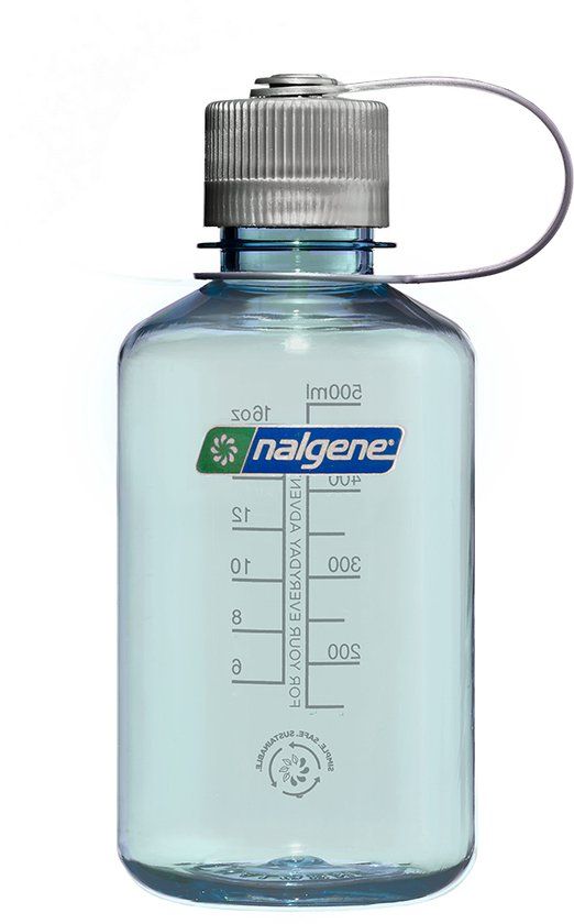 Nalgene Narrow-Mouth drinkfles - waterfles - lekvrij - 500ml - BPA Free - SUSTAIN - Seafoam