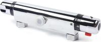 StarTech Douchethermostaat - Thermostatische mengkraan - Veiligheidsknop voor 38 °C - Aansluiting van 1,27 cm - Messing behuizing - Antiek afwerking