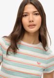 Superdry Kort Vintage T-shirt met strepen Dames - T-shirt