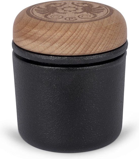 Petromax Gietijzeren handvijzel en stamper - Zwart