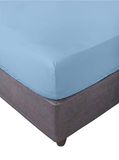Miracle Home. Hoeslaken, elastisch, zacht, comfortabel, anti-peeling. Katoen 50% polyester. Bed 150. 150 x 200 x 30. Hemelsblauw