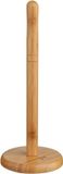 Excellent Houseware Five keukenrolhouder - Bamboe Hout - Natuurlijk