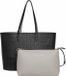 REPLAY Sac bandoulière Shopper avec pochette Noir + Medium Gris