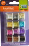 Vaessen Creative Aluminium draad - Set - 1mm Dik - 3m Lang - 12 stuks