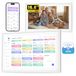 NEWYES Digitale kalender, 15,6 inch, wifi-gezinsplanner en digitale fotolijst voor het gezinsleven, 32 GB geheugen, touchscreen en app, familieorganisatie met Google/iCloud-kalender, synchronisatie