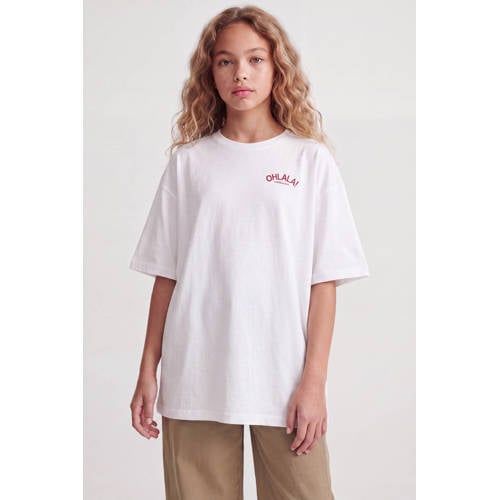 JJXX GIRL T-shirt met backprint - wit