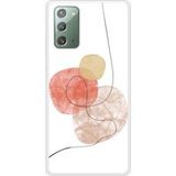 Samsung Beschermende siliconen case compatibel met Galaxy Note 20 One line rood