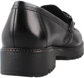 Tamaris Dames Instappers 1-24740-47 001 Zwart Leer Maat 36 EU