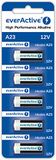 everActive A23, 12 V, 55 mAh, alkaline batterijen, MN21, V23GA, LR23A, MS21, 5 stuks - 1 blisterkaart