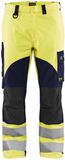 Blåkläder Blaklader Multinorm Inherent werkbroek 1588-1512 - High Vis Geel/Marineblauw - C46