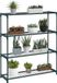 Outsunny Bloemenstandaard - Staal - 89x28x107cm - Groen