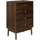 HOME DECO FACTORY, HD0560, Elegant Bruinhouten Ladenkast