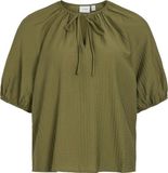 Vila T-shirt Viclo 2/4 V-neck Top - Noos 14102609 Capulet Olive Dames Maat - 36