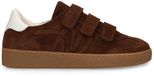 Manfield - Dames - Bruine suède sneakers - Maat 37