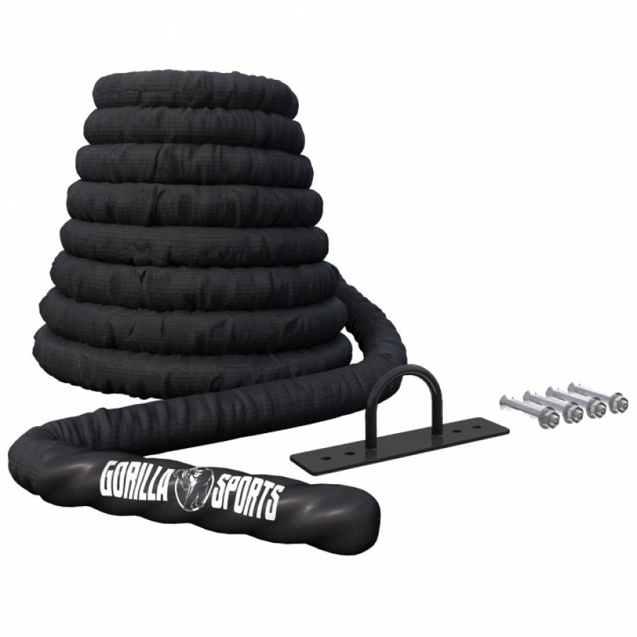 Battle rope incl. Wall bracket 1500 x 3.8 cm