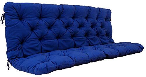 Chicreat Bankkussen met rugdeel 150x98x8 cm Blauw