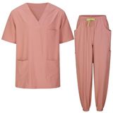 Uniforme médical unisexe extensible avec pantalon jogger - 1689-7969, Rose poudré, L