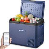 AAOBOSI 60 l compressiekoelbox, elektrische koelbox -20 °C tot 20 °C, koelkast, compressie, 12 V, met app-bediening, elektrische koelbox, 12 V, 220 V, voor auto, vrachtwagen, camper, boot en