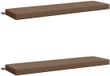 vidaXL Coussins de banc SOEST 2 pièces 100% Polyester Taupe 160 x 40 x 8 cm