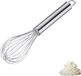 Westmark Whisk Pro – Flexibele roestvrijstalen garde – Praktische garde voor eieren, deeg, enz. – Kloppen, roeren en mixen – Zilver, 28 cm