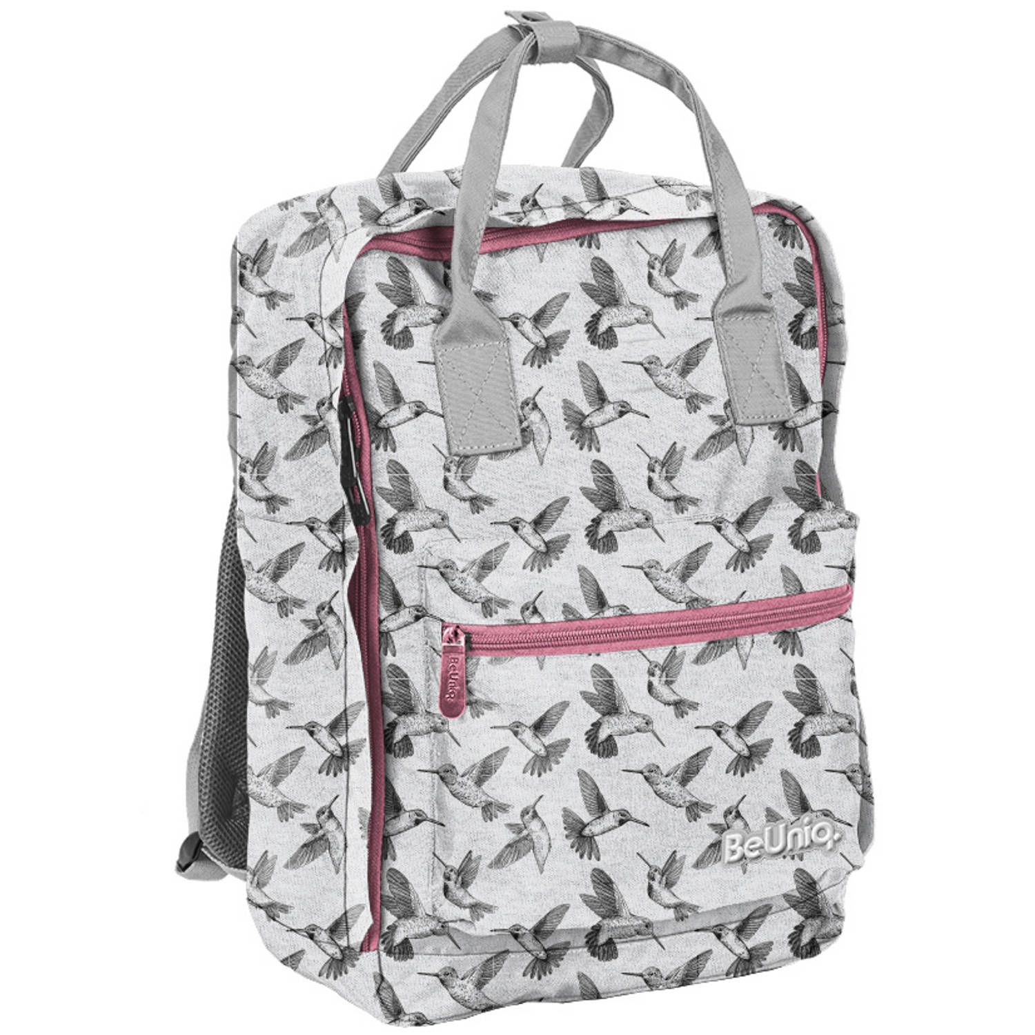 Simbashop Rugzak Kolibrie - Grijs - 37 x 27 x 14 cm - Polyester