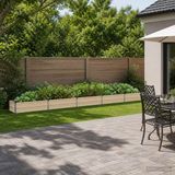 vidaXL Verhoogde Tuinbak Ivoor 400 x 40 x 24 cm Staal