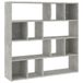 VidaXL Boekenkast/kamerscherm - 105x24x102 cm - Betongrijs