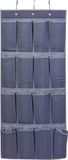 Storage Solutions Deur/kast organizer - hangend - 16 vakken - antraciet grijs - 45 x 110 cm