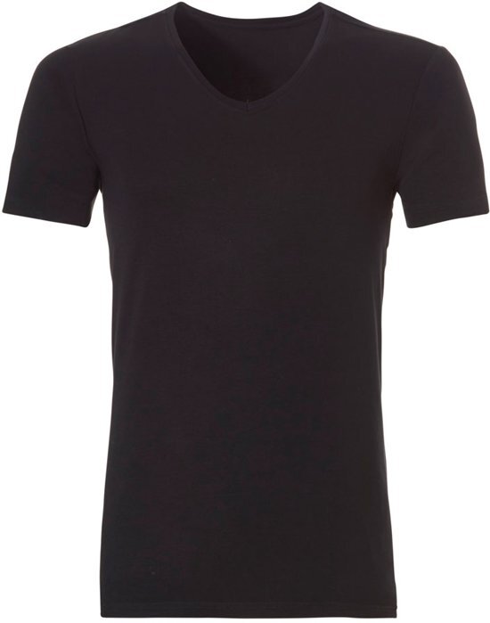 Ten Cate - Heren Bamboo Basic V-Hals T-Shirt Zwart - L