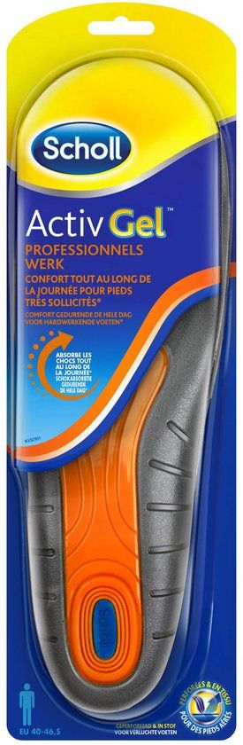 Scholl ActivGel Werk Inlegzolen - Mannen - Maat 40-46.5 - 1 Paar