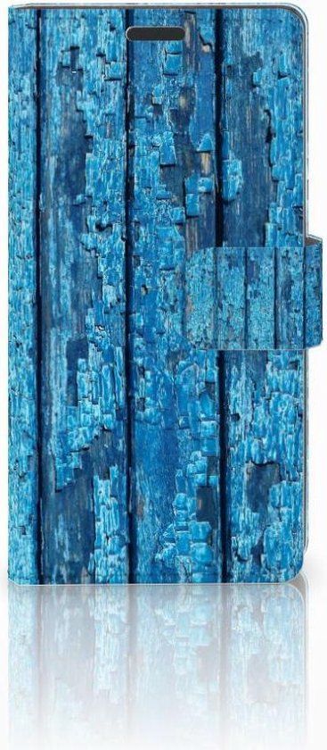 B2Ctelecom Sony Xperia Z3 Bookcase Hoesje Wood Blue | B2Ctelecom
