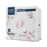 PAW Servetten Stoffen 40 x 40 cm, 50 stuks - Babyvoetjes Lichtroze