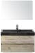 BES LED Dante Badmeubelset 100 cm - Craft Oak - Wastafel Hardsteen Wit Lucca met Spiegel